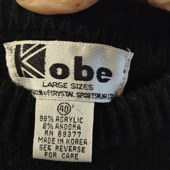 Vintage women's Kobe a division of crystal sportswear Dog sweater Size Large - Picture 4 of 4